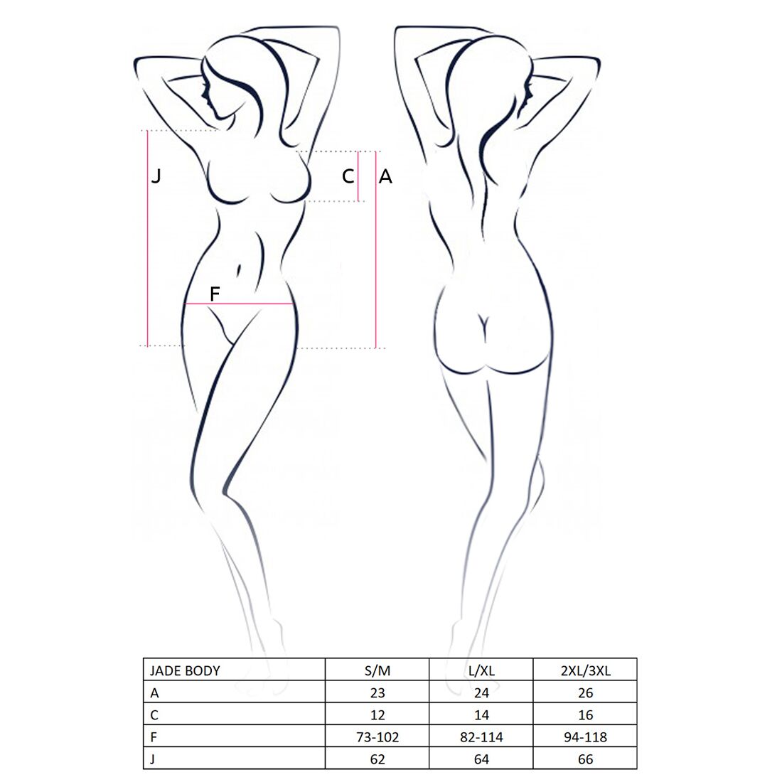 Откровенное боди с элементами стреп JADE BODY black S/M - Passion Exclusive