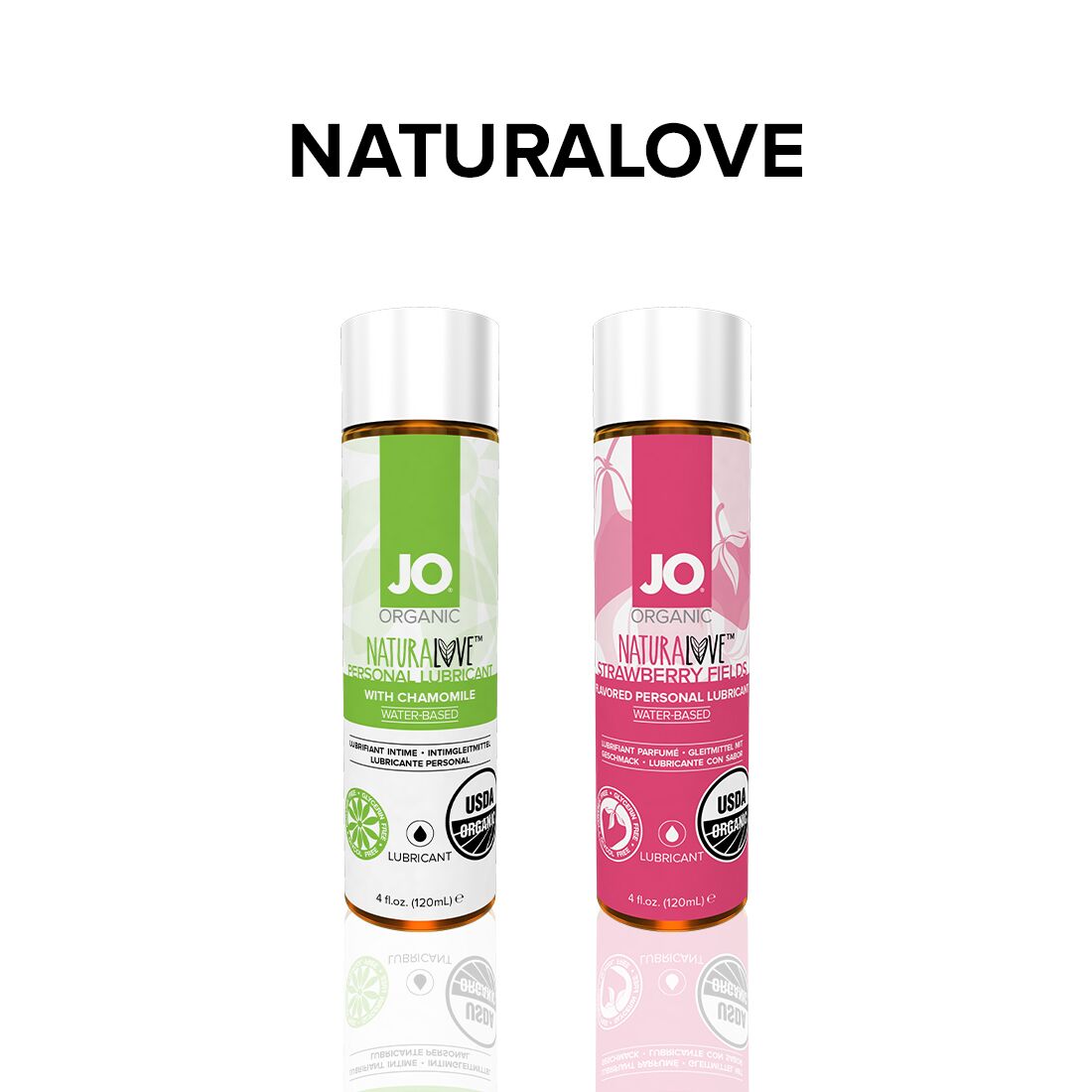 Смазка на водной основе System JO NATURALOVE - ORGANIC (60 мл) с экстрактом листьев агавы и ромашки