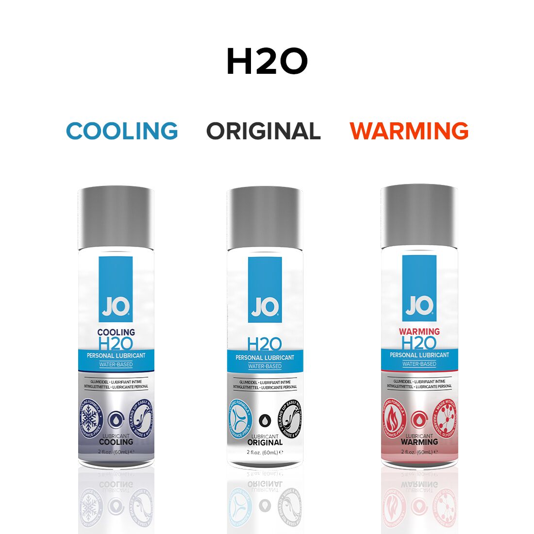 Согревающая смазка на водной основе System JO H2O WARMING (60мл) с экстрактом перечной мяты
