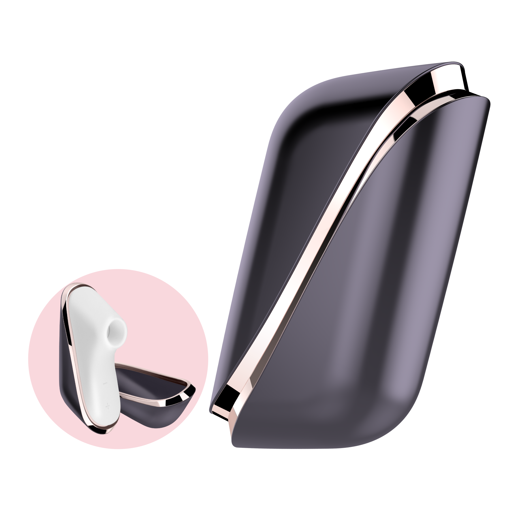 Вакуумный клиторальный стимулятор Satisfyer Traveler, корпус-чехол на магнитах