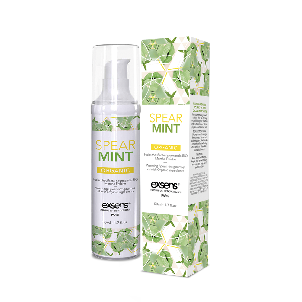 Распродажа!!! Массажное масло EXSENS Organic Spear Mint 50мл разогревающее (срок годности 04.2024)