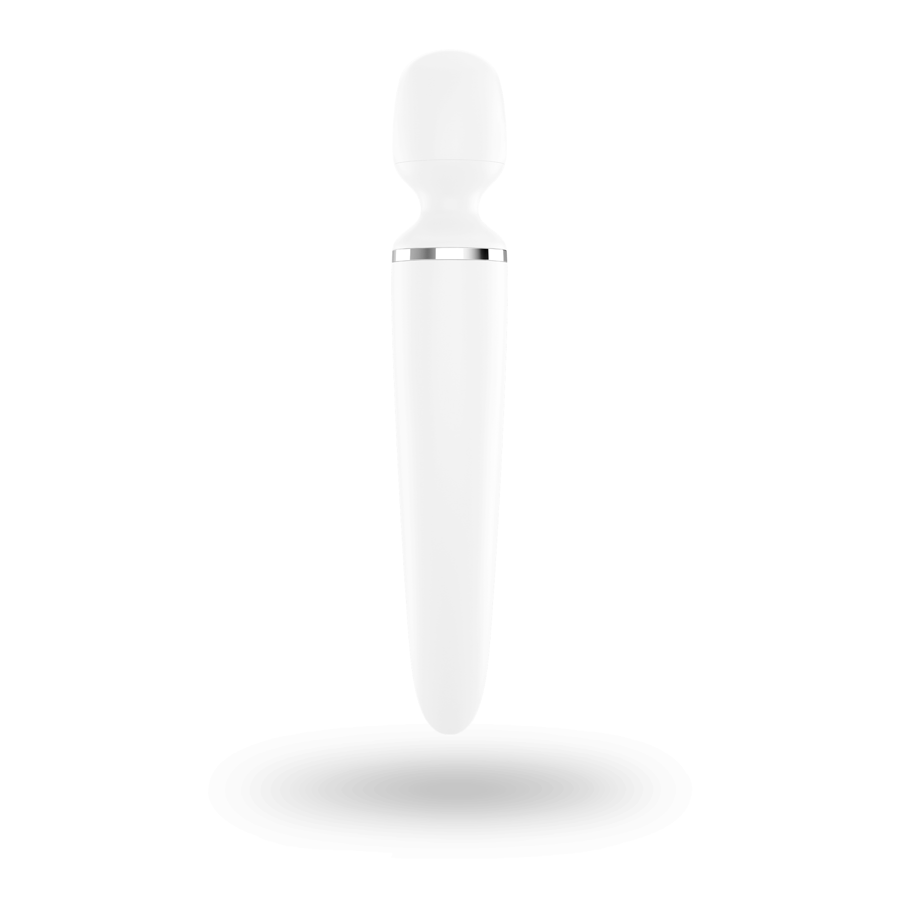 Вибромассажер Satisfyer Wand-er Woman (White/Chrome), водонепроницаемый, мощный, размер XXL