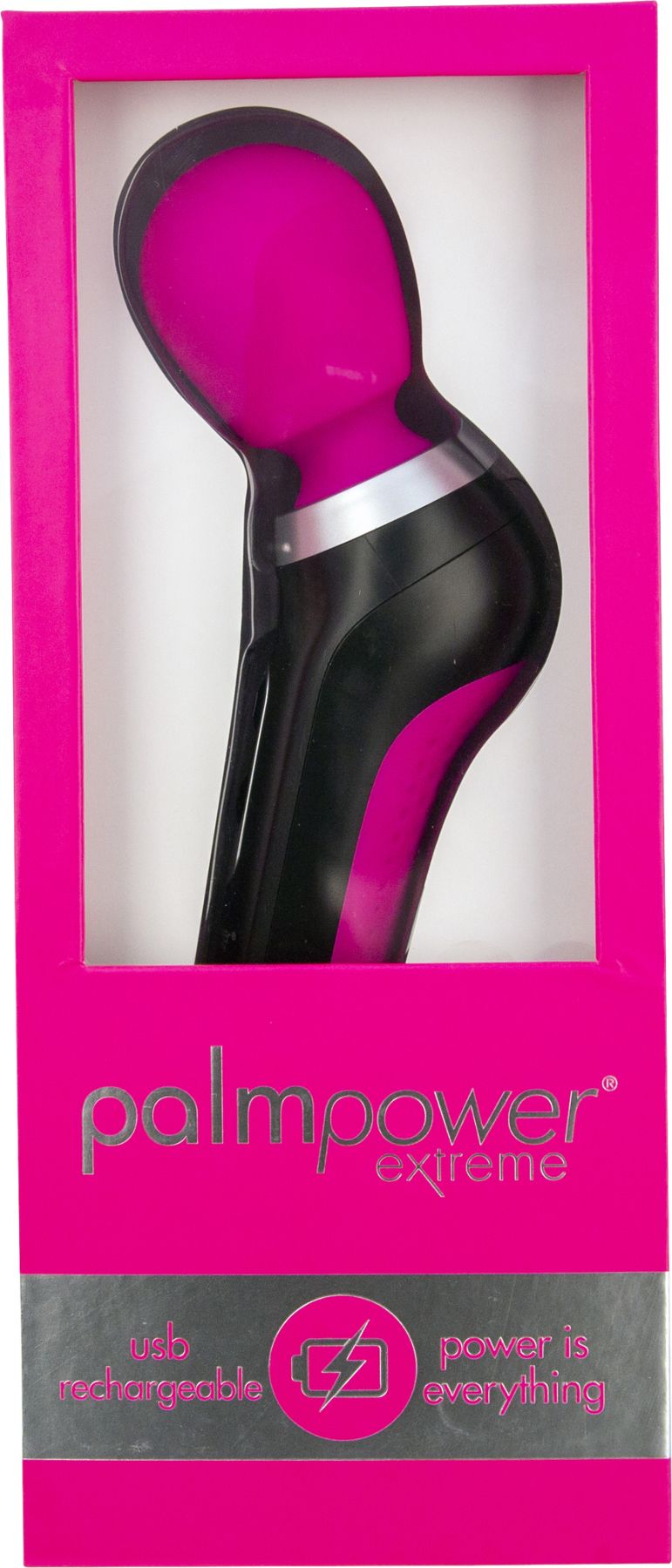 Мощный вибромассажер PalmPower EXTREME - Pink водонепроницаемый, с плавной регулировкой