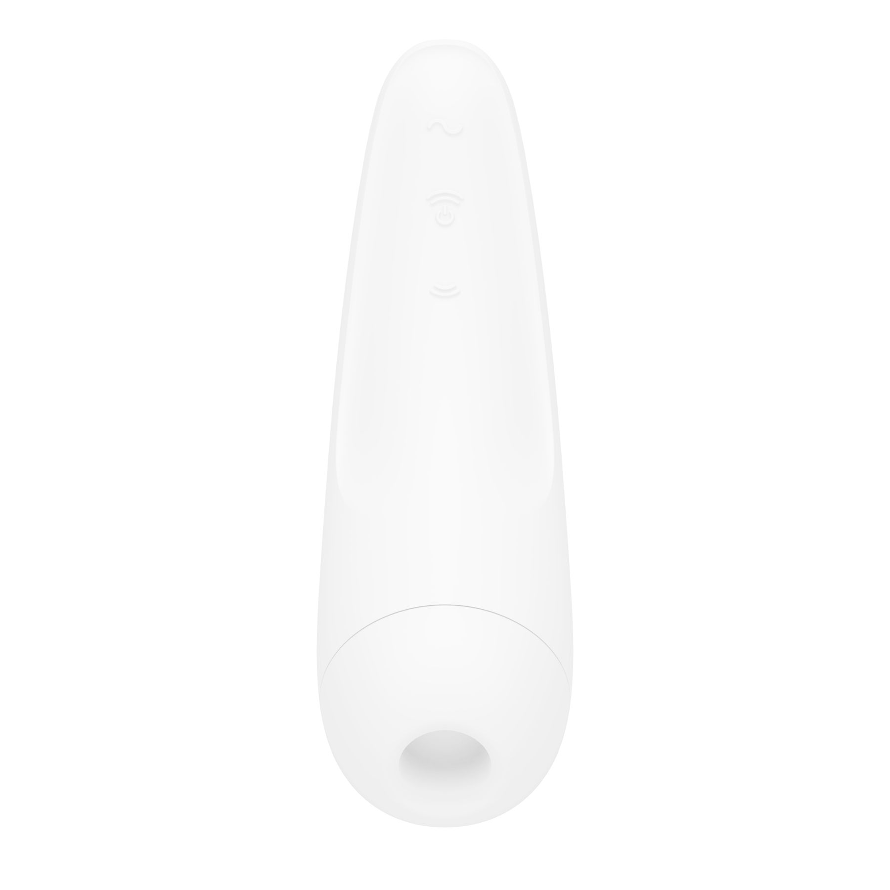 Вакуумный клиторальный стимулятор Satisfyer Curvy 2+ White с управлением через интернет
