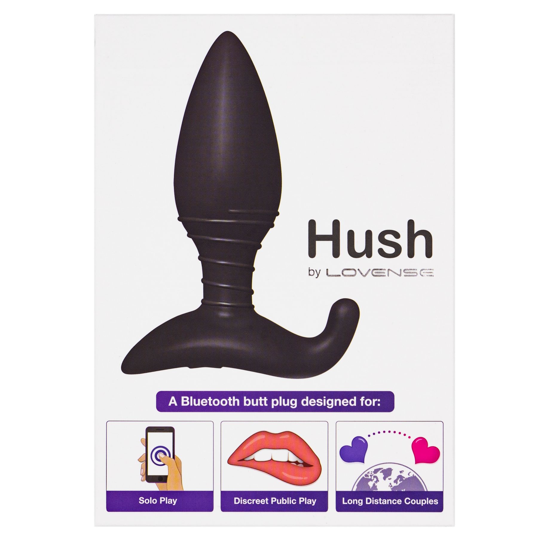 Анальная смарт вибропробка Lovense Hush, размер S