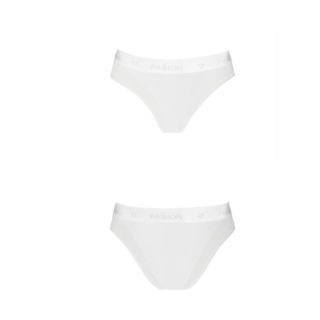 Трусики с прозрачной вставкой Passion PS002 PANTIES white, size XL