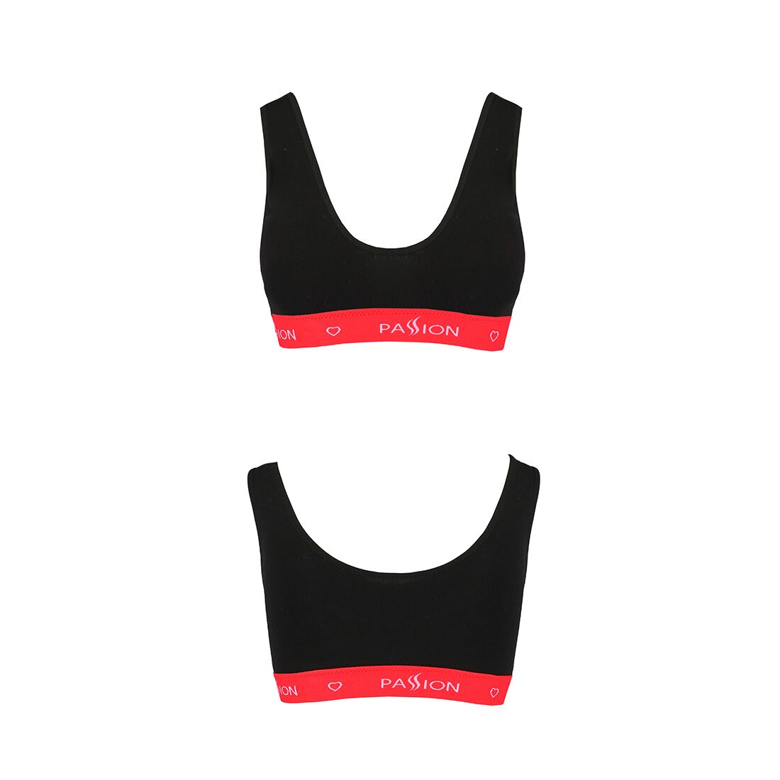 Спортивный топ на широких бретелях Passion PS003 TOP black, size XL