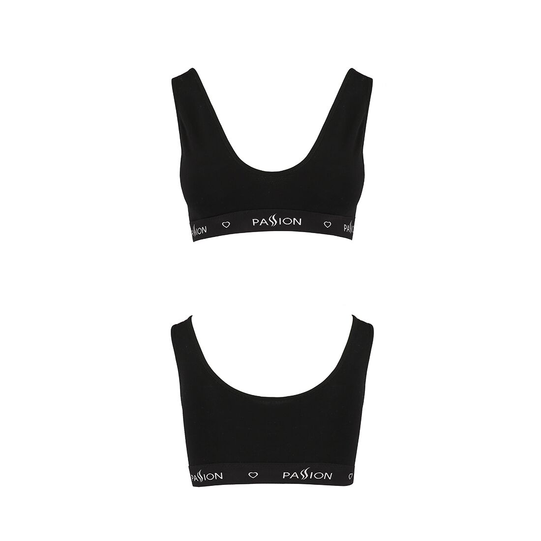 Спортивный топ с широкой резинкой Passion PS004 TOP black, size L