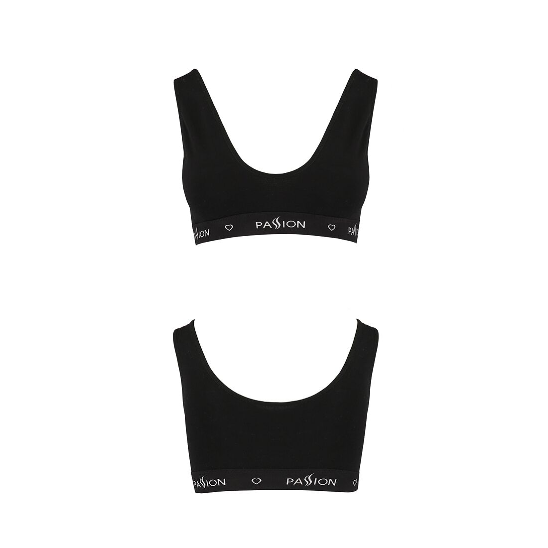 Спортивный топ с широкой резинкой Passion PS004 TOP black, size M
