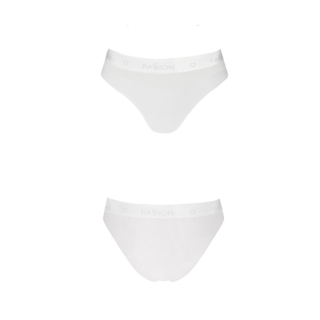 Трусики с прозрачной вставкой Passion PS006 PANTIES white, size L