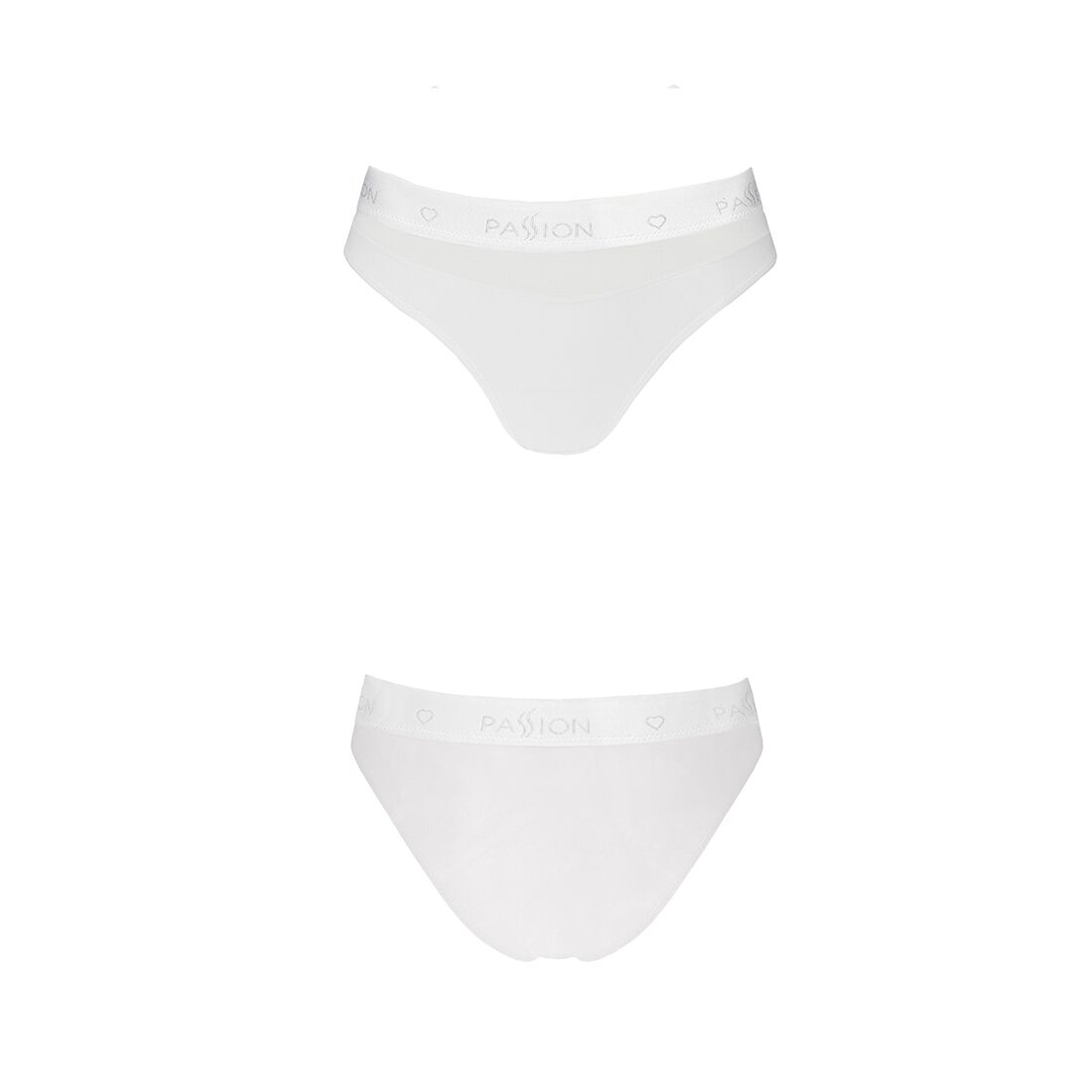 Трусики с прозрачной вставкой Passion PS006 PANTIES white, size XL