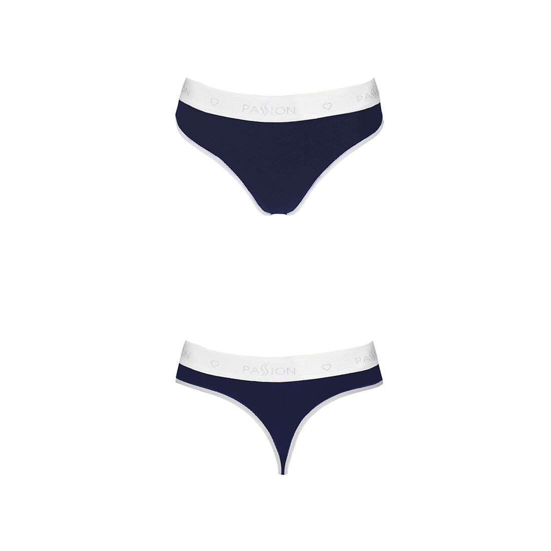 Спортивные трусики-стринги Passion PS007 PANTIES navy blue, size S