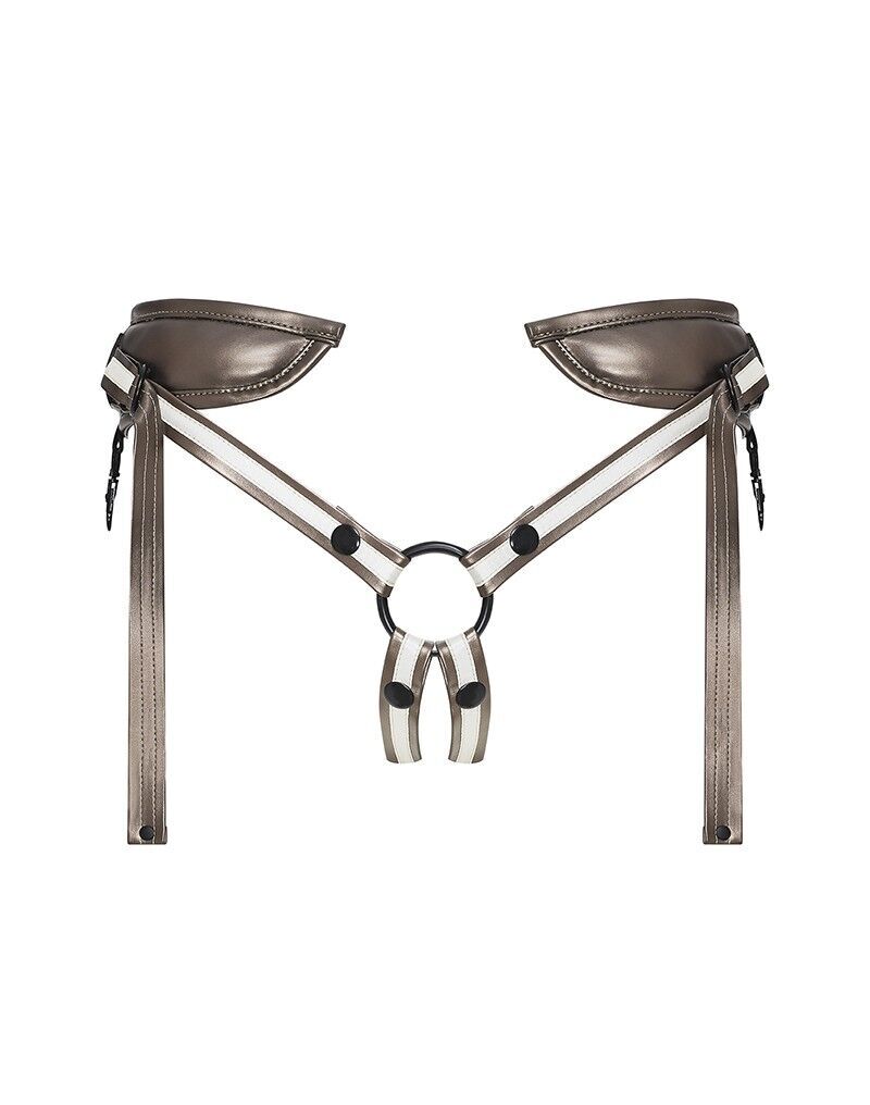 Трусы для страпона Strap-On-Me Leatherette HARNESS DESIROUS (мятая упаковка)