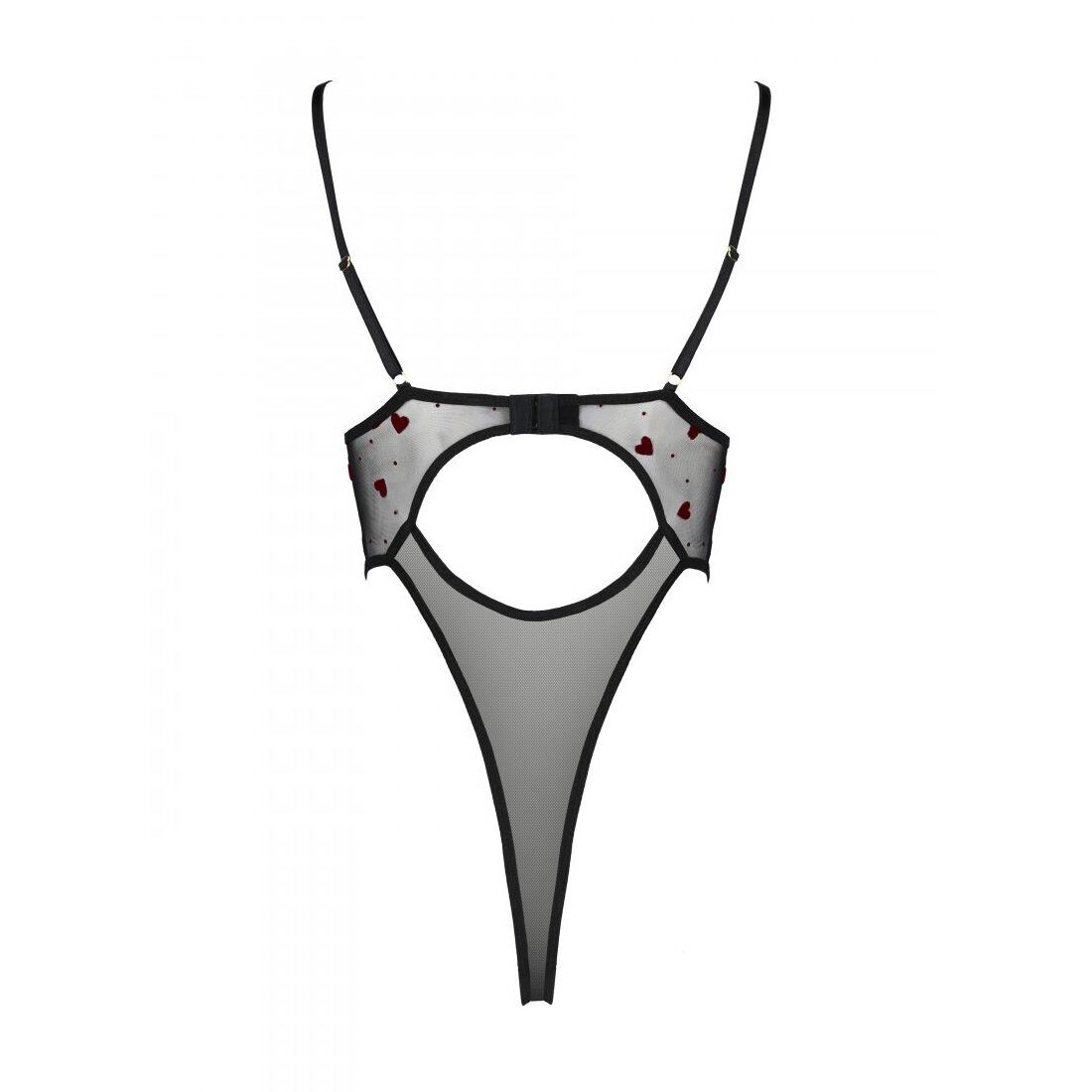 Эротическое боди с рисунком LOVELIA BODY black L/XL - Passion