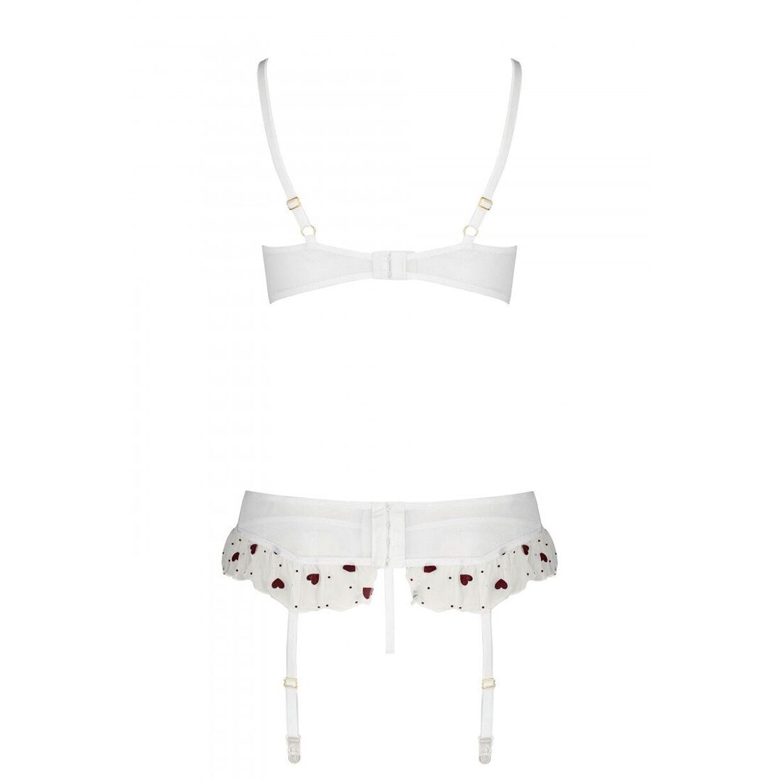 Сексуальный комплект с поясом для чулок LOVELIA SET white L/XL - Passion