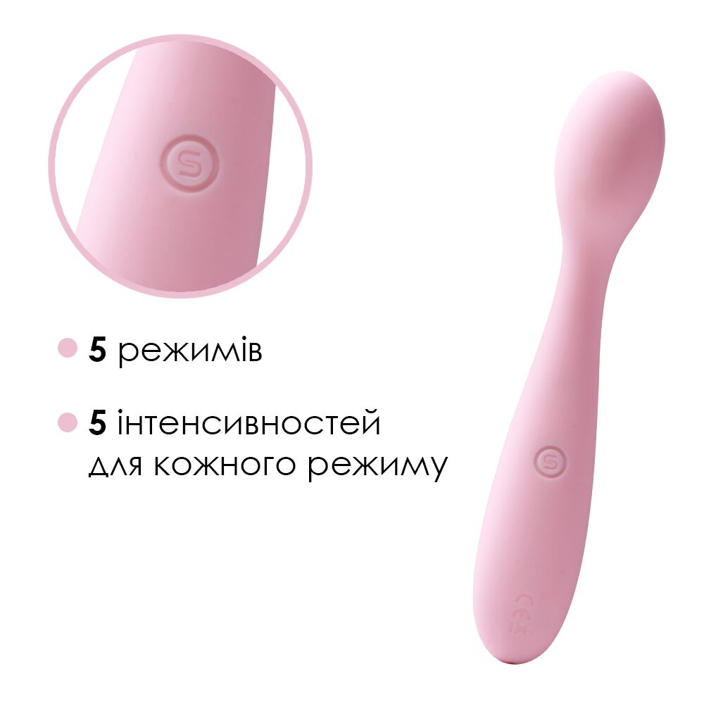 Стимулятор клитора и точки G  Svakom Keri Pale Pink