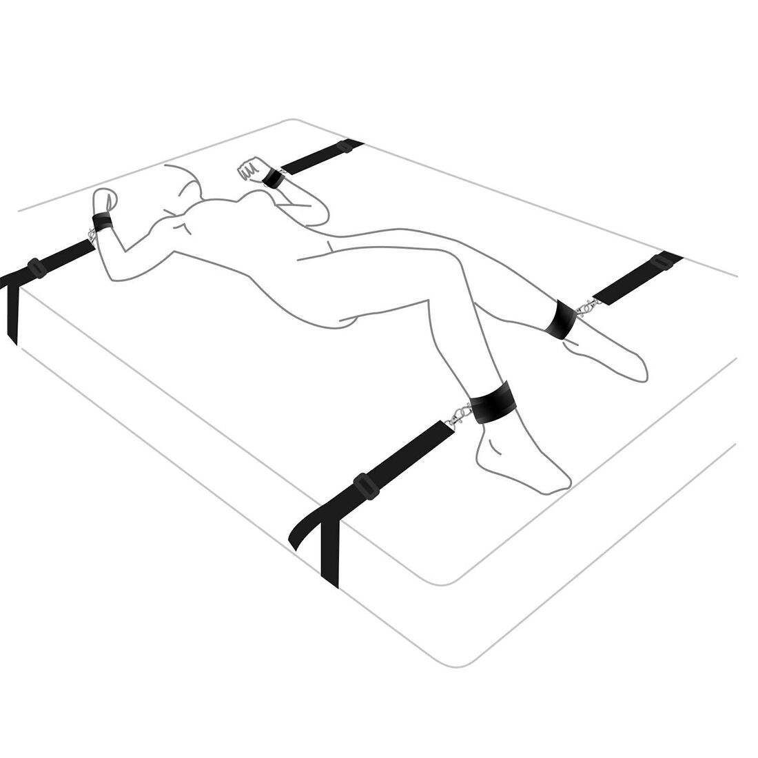 Растяжка на кровать Art of Sex - BDSM No pain - No game