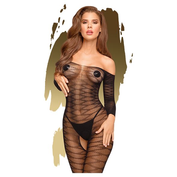 Бодистокинг с длинными рукавами Penthouse - Dreamy Diva Black XL Бодистокинг с длинными рукавами Penthouse - Dreamy Diva Black XL