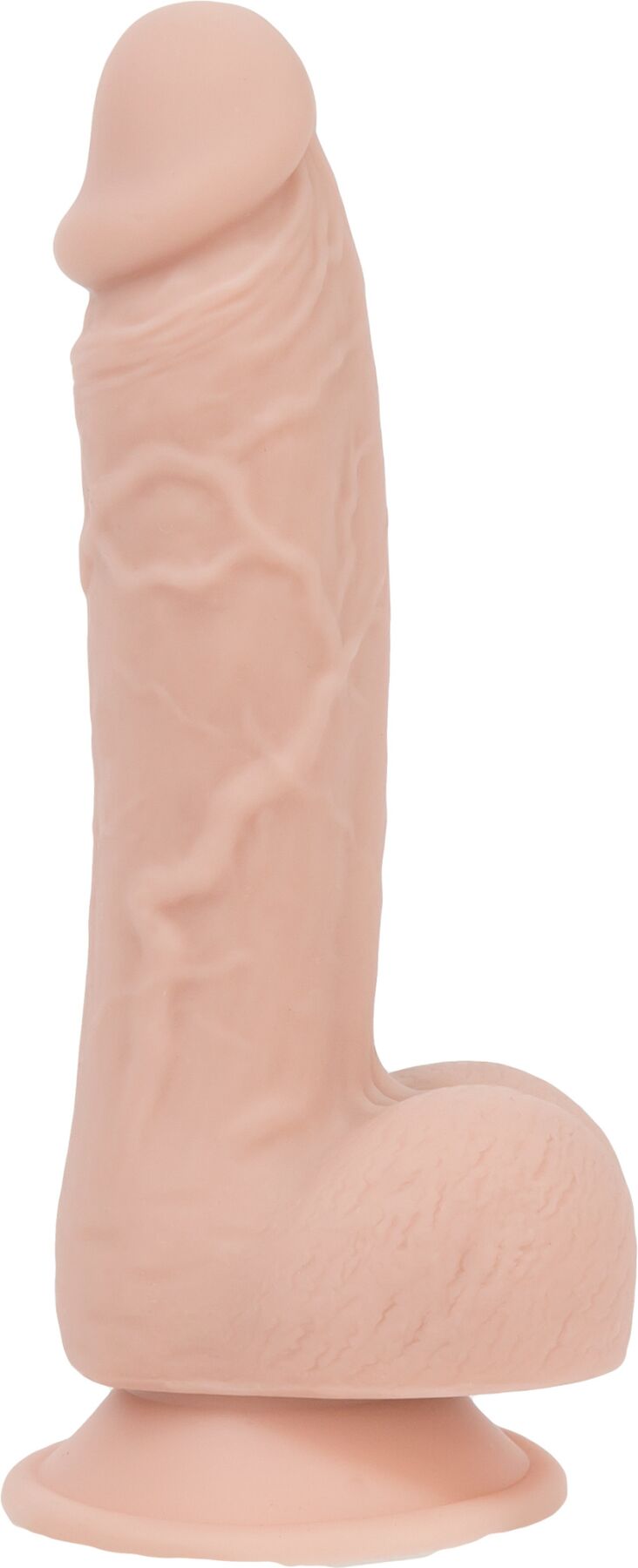 Реалистичный фаллоимитатор на присоске ADDICTION — Mark 7,5″ Dildo With Balls, Beige