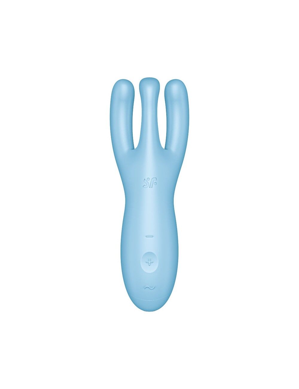 Клиторальный смарт вибратор Satisfyer Threesome 4 Blue с тремя пальчиками