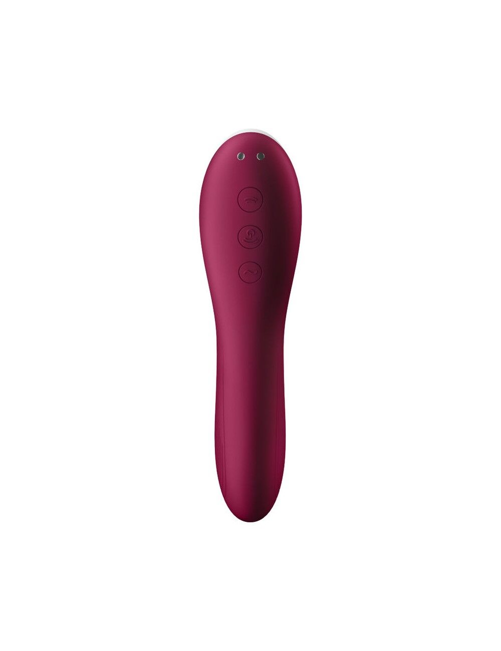 Вакуумный стимулятор с вибрацией Satisfyer Dual Crush Wine Red
