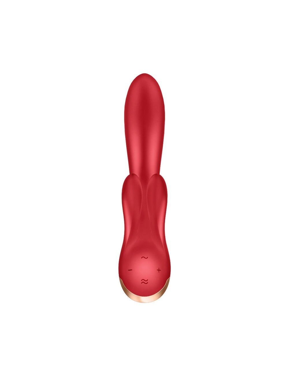 Смарт вибратор кролик с двойным отростком Satisfyer Double Flex Red