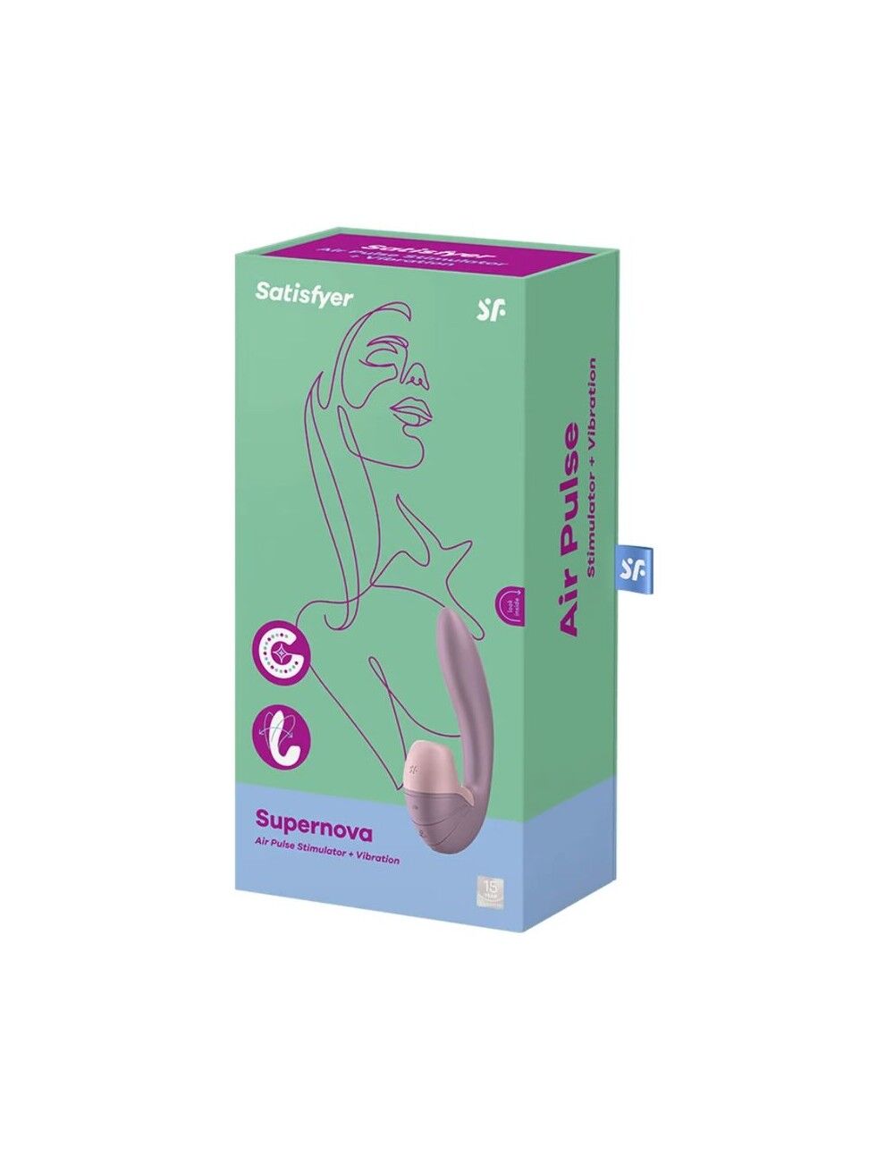 Вакуумный вибратор Satisfyer Supernova Old Rose, 2 положения ствола