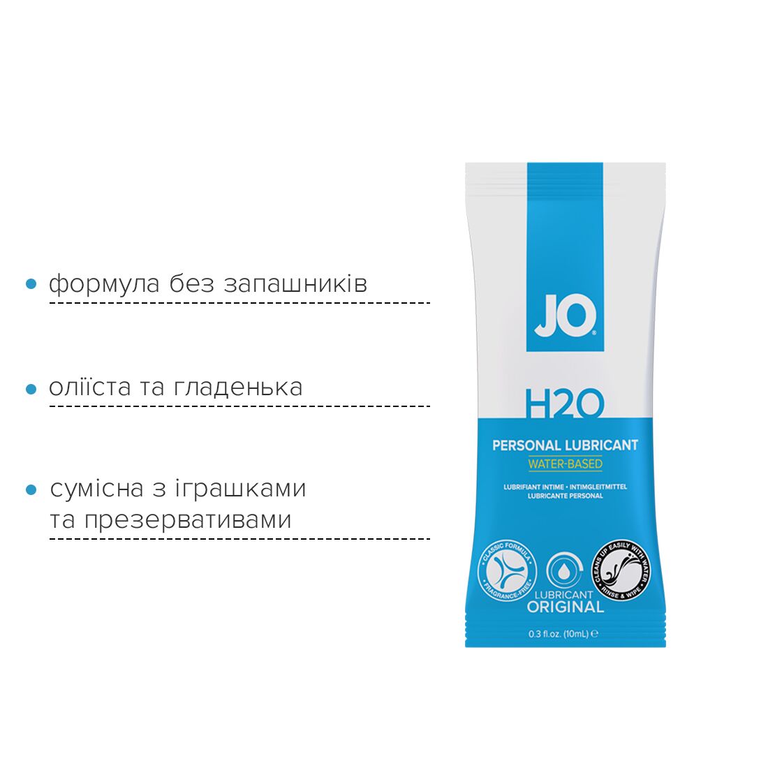 Набор лубрикантов Foil Display Box – JO H2O Lubricant – Original – 12 x 10ml