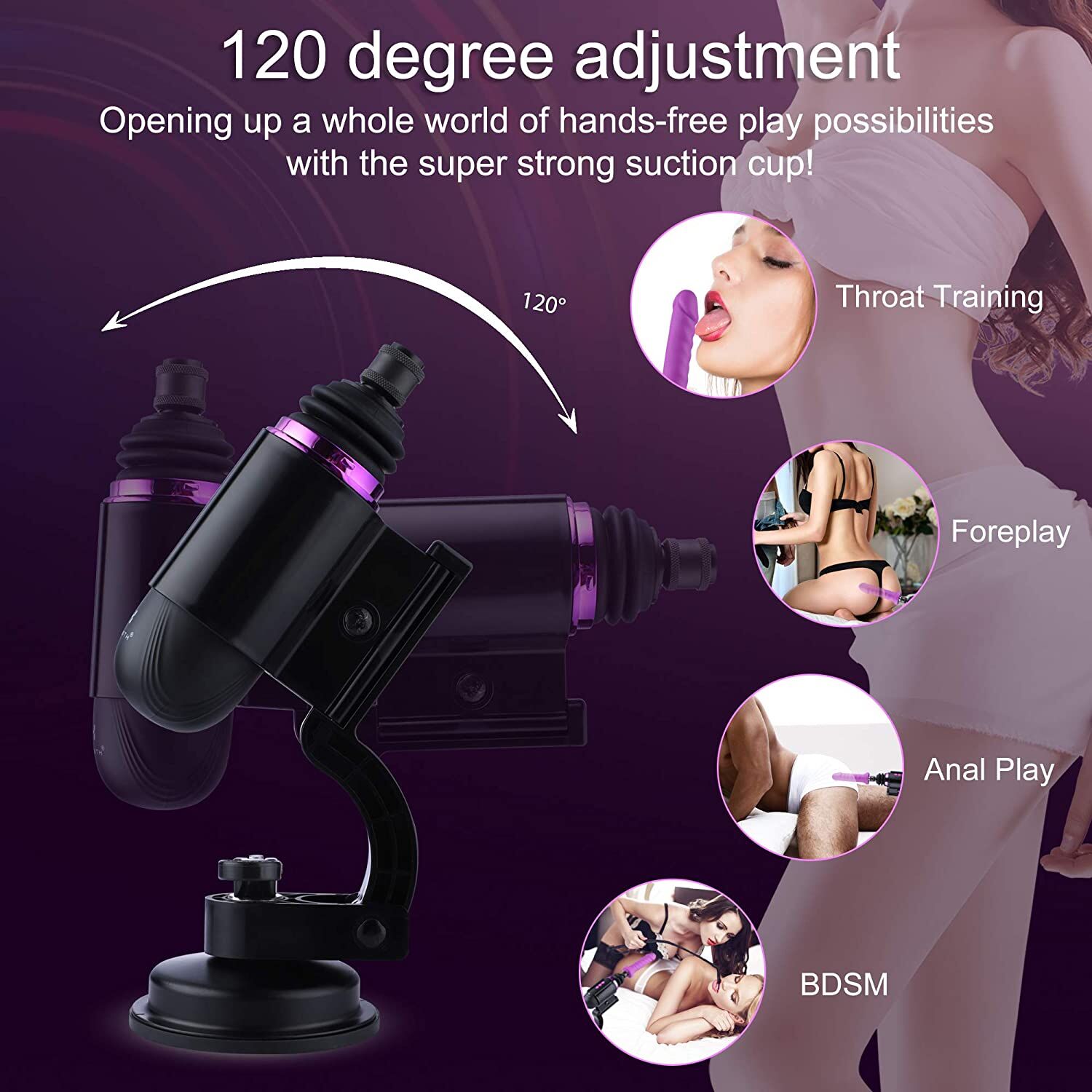 Мини секс-машина Hismith Mini Capsule Sex-Machine with Strong Suction APP, мощная, перезаряжаемая