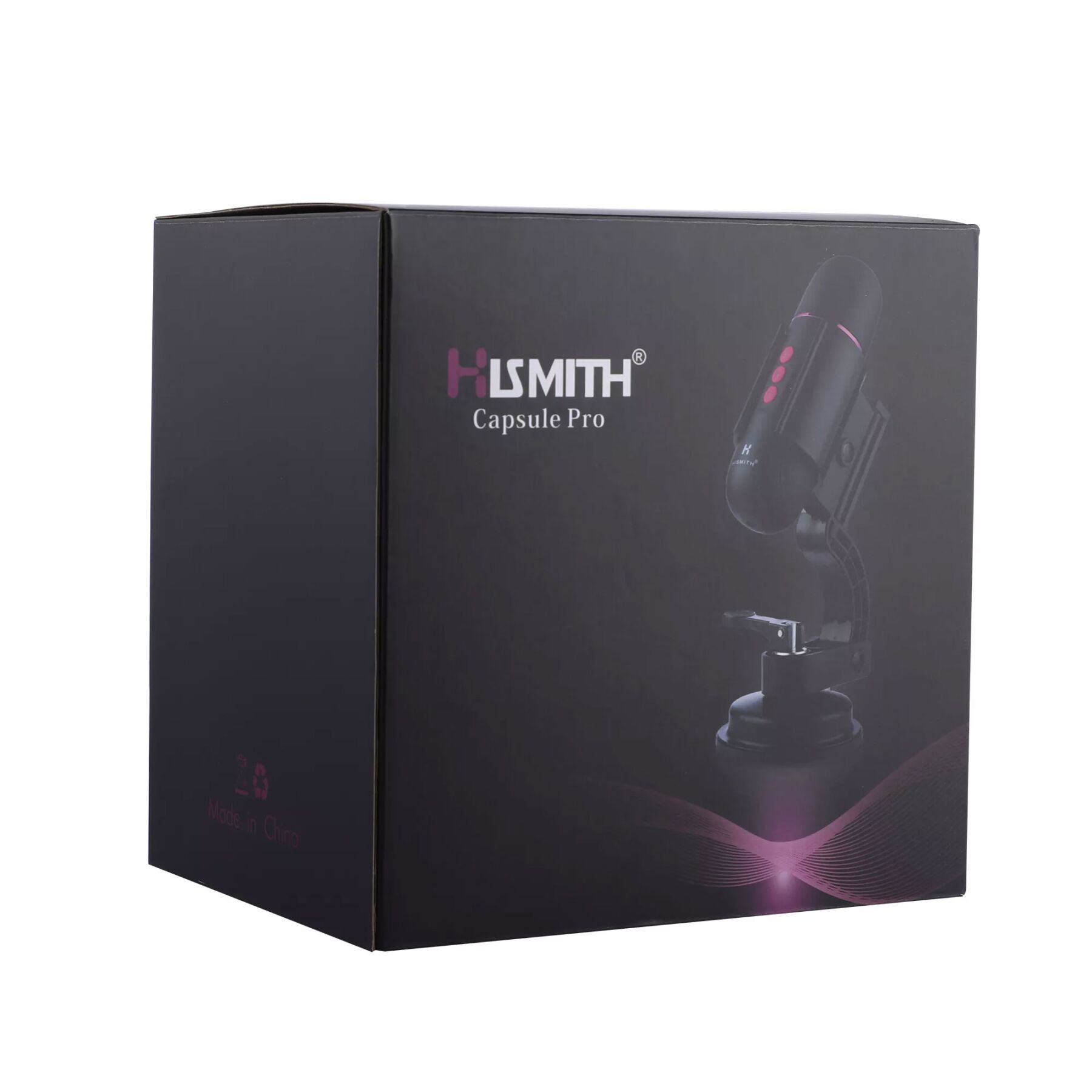 Мини секс-машина Hismith Mini Capsule Sex-Machine with Strong Suction APP, мощная, перезаряжаемая