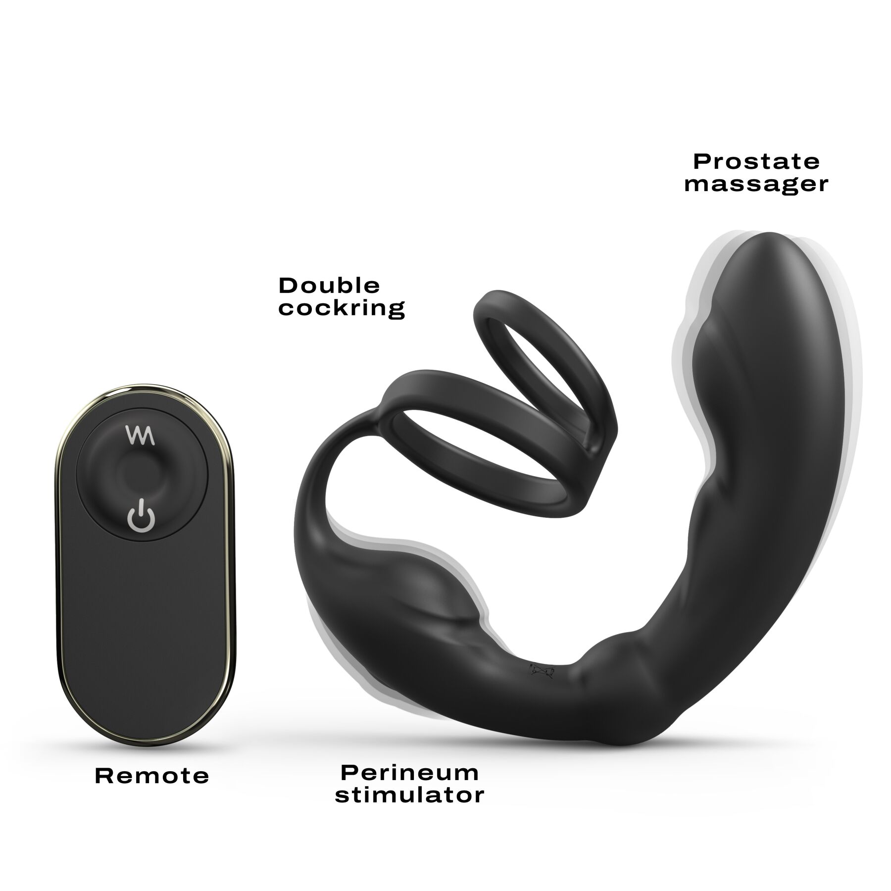 Массажер простаты Dorcel P-Ring с эрекционным кольцом и пультом ДУ Массажер простаты Dorcel P-Ring с эрекционным кольцом и пультом ДУ