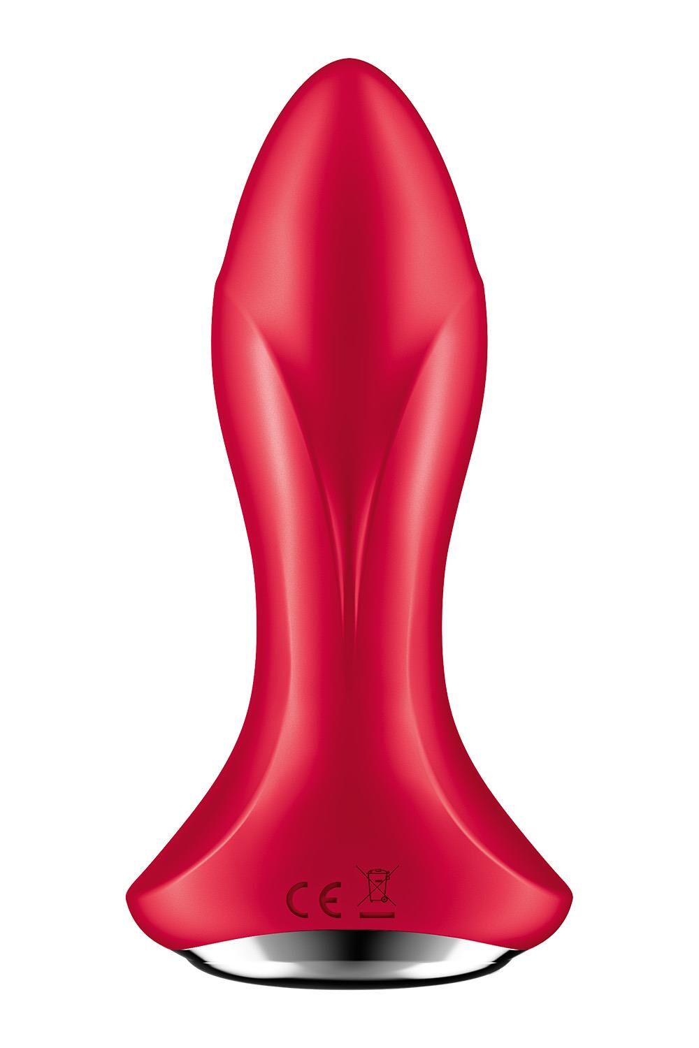 Анальная смарт вибропробка с жемчужным массажем Satisfyer Rotator Plug 1+ Red