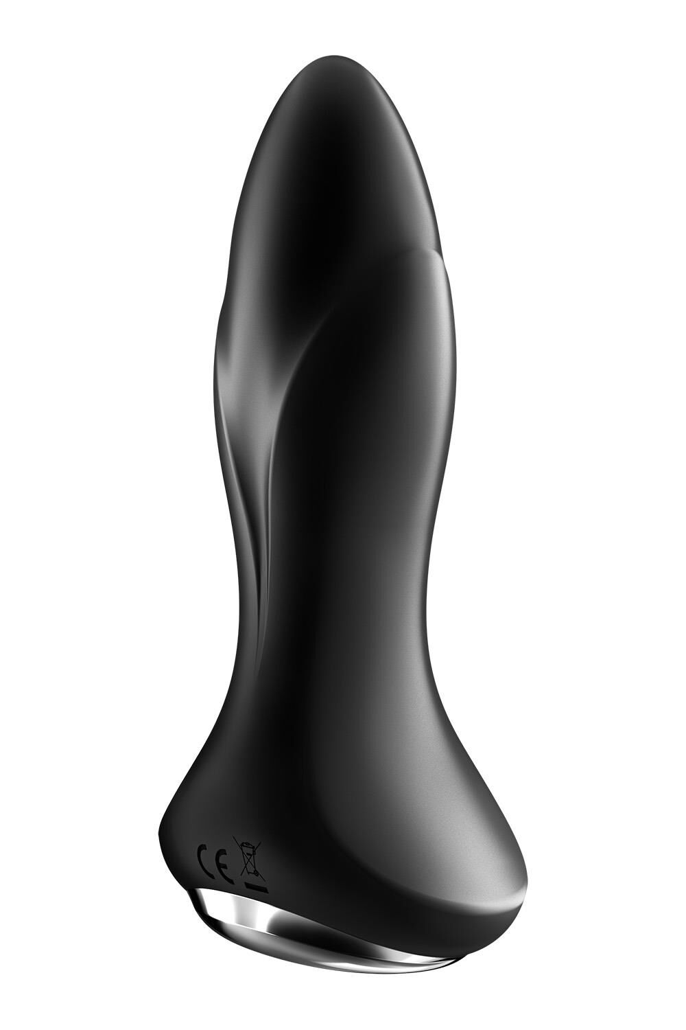 Анальная смарт вибропробка с жемчужным массажем Satisfyer Rotator Plug 1+ Black