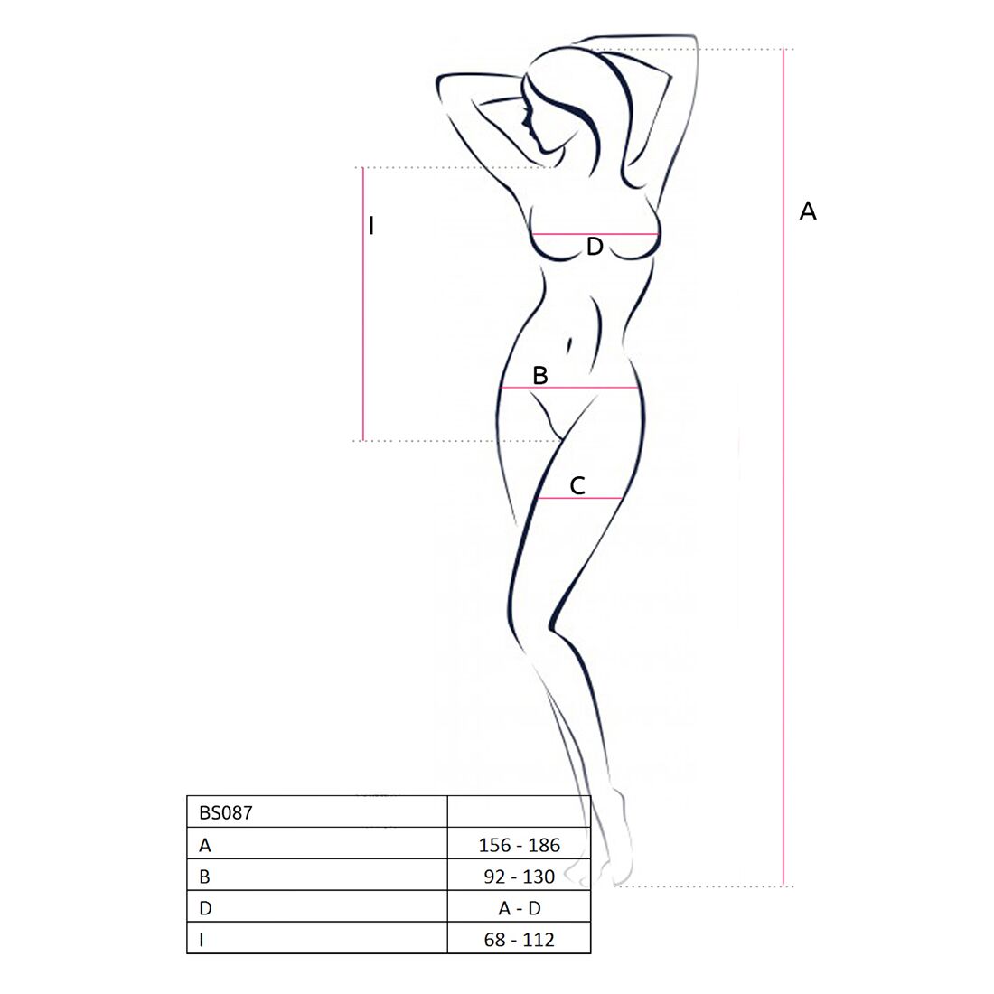 Бодистокинг в крупную сетку Passion BS087 white, открытая спина, халтер, с доступом