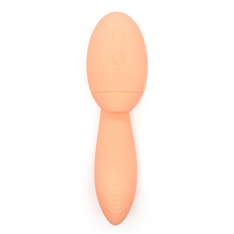 Вакуумный вибратор Kistoy Tina Mini Orange, вагинально-клиторальный