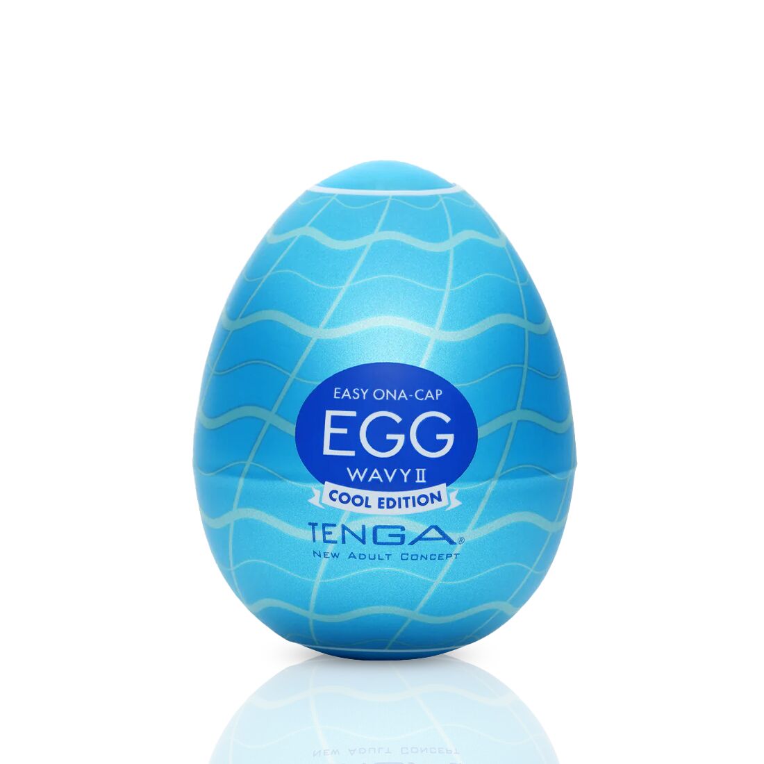 Мастурбатор-яйцо Tenga Egg Wavy II Cool с двойным волнистым рельефом и охлаждающим эффектом Мастурбатор-яйцо Tenga Egg Wavy II Cool с двойным волнистым рельефом и охлаждающим эффектом