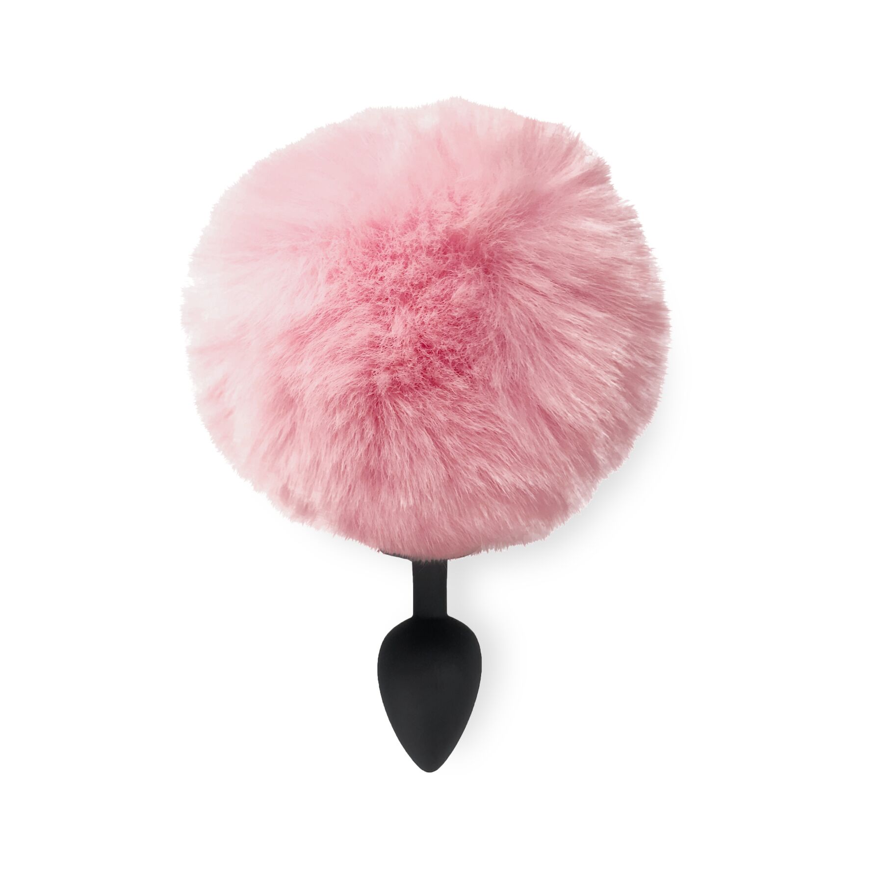 Силиконовая анальная пробка М Art of Sex - Silicone Bunny Tails Butt plug, цвет Розовый, диаметр 3,5