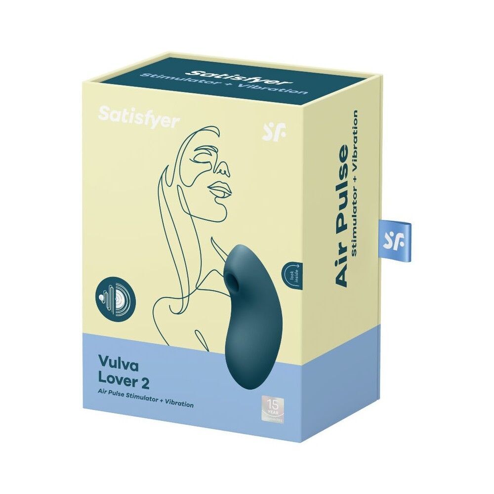 Вакуумный вибратор Satisfyer Vulva Lover 2 Blue (мятая упаковка!!!)