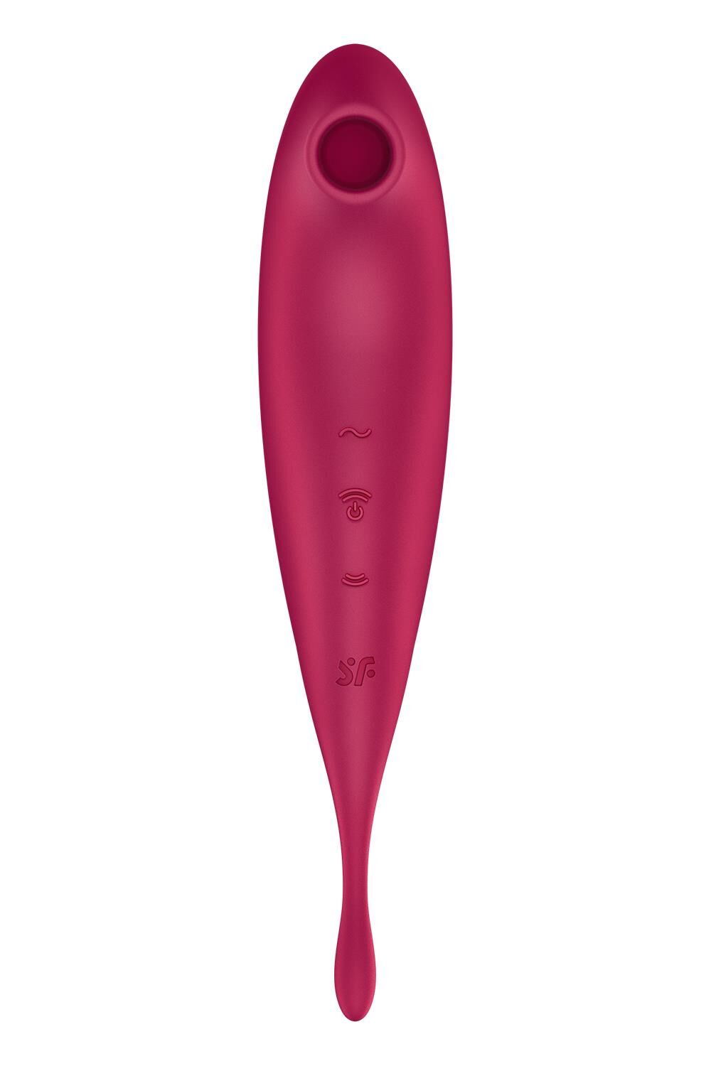 Смарт-вибратор для клитора с вакуумной стимуляцией Satisfyer Twirling Pro+ dark red