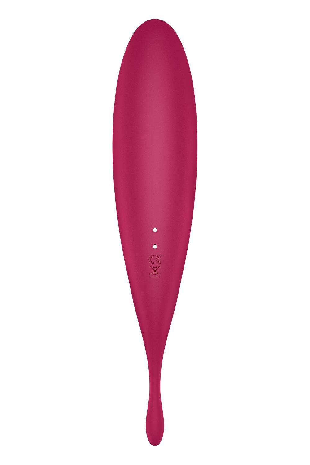 Смарт-вибратор для клитора с вакуумной стимуляцией Satisfyer Twirling Pro+ dark red