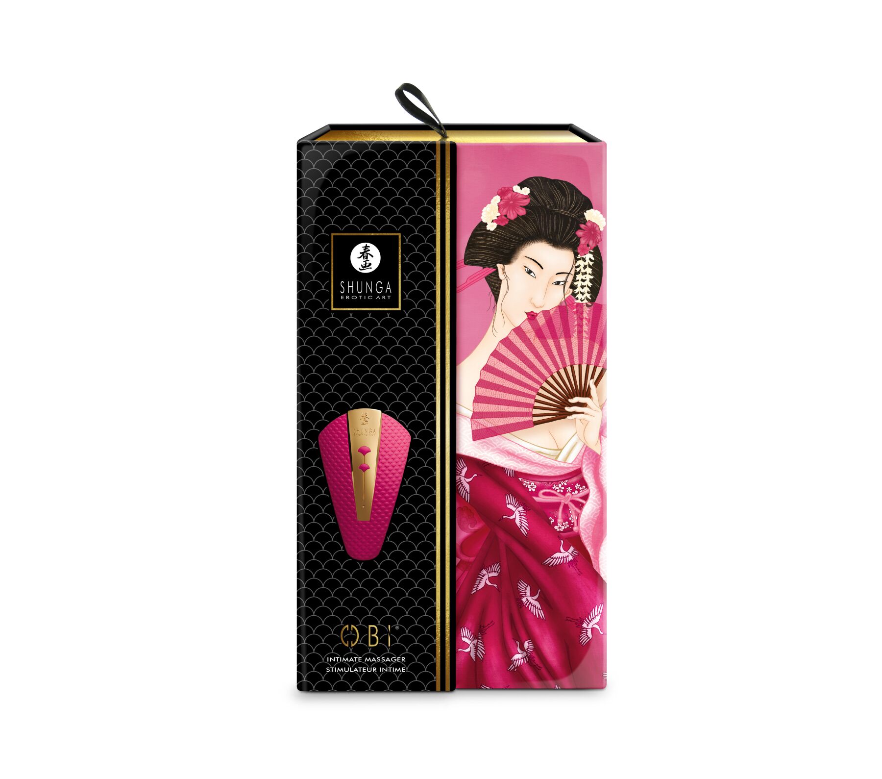 Клиторальный вибратор Shunga Obi Raspberry (вскрыты пломбы!!!)