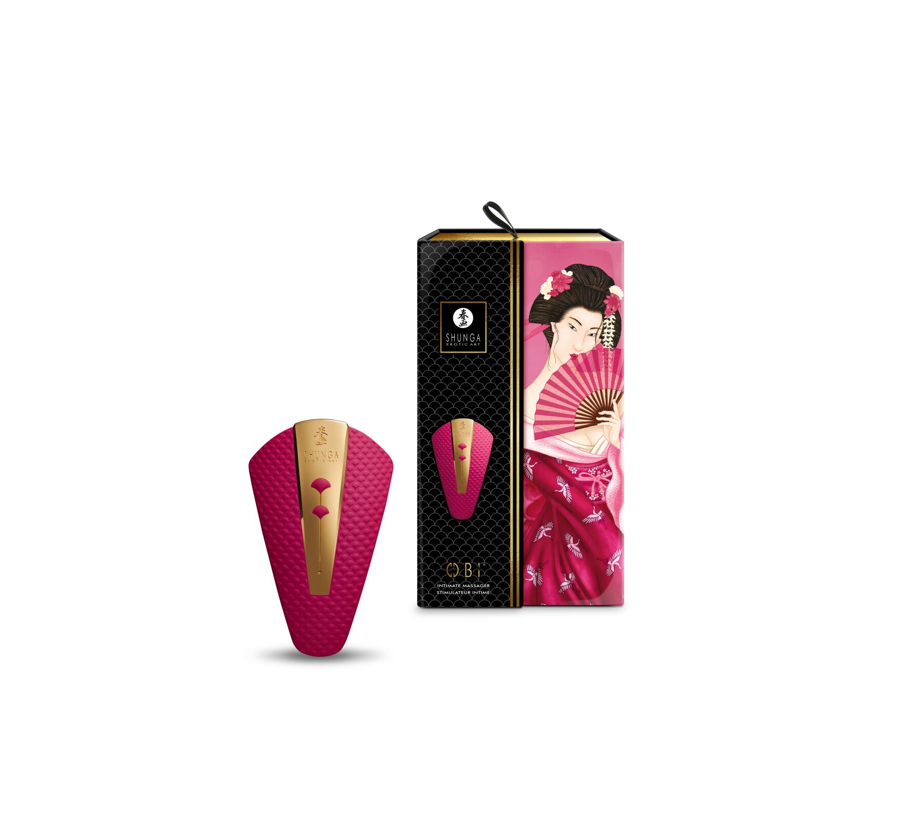 Клиторальный вибратор Shunga Obi Raspberry (вскрыты пломбы!!!)