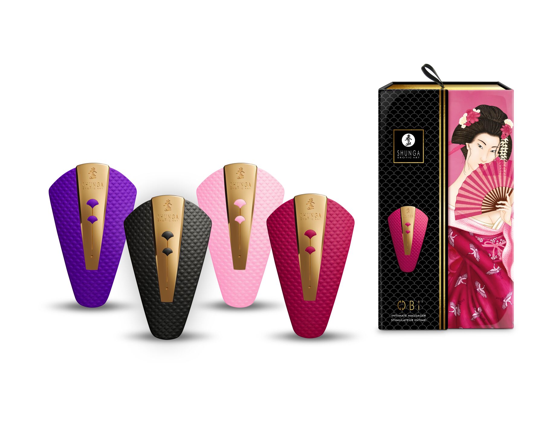 Клиторальный вибратор Shunga Obi Raspberry (вскрыты пломбы!!!)