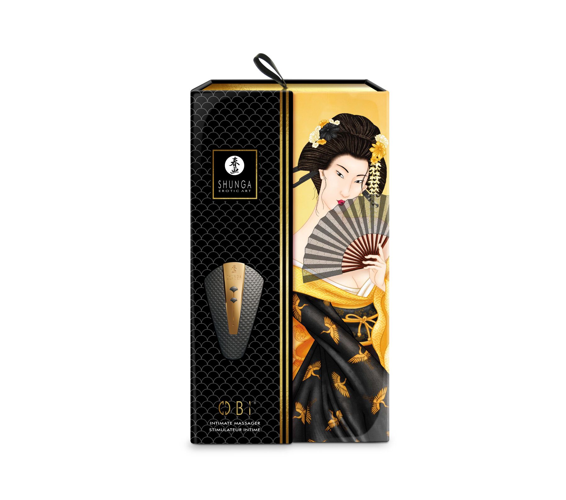 Клиторальный вибратор Shunga Obi Black