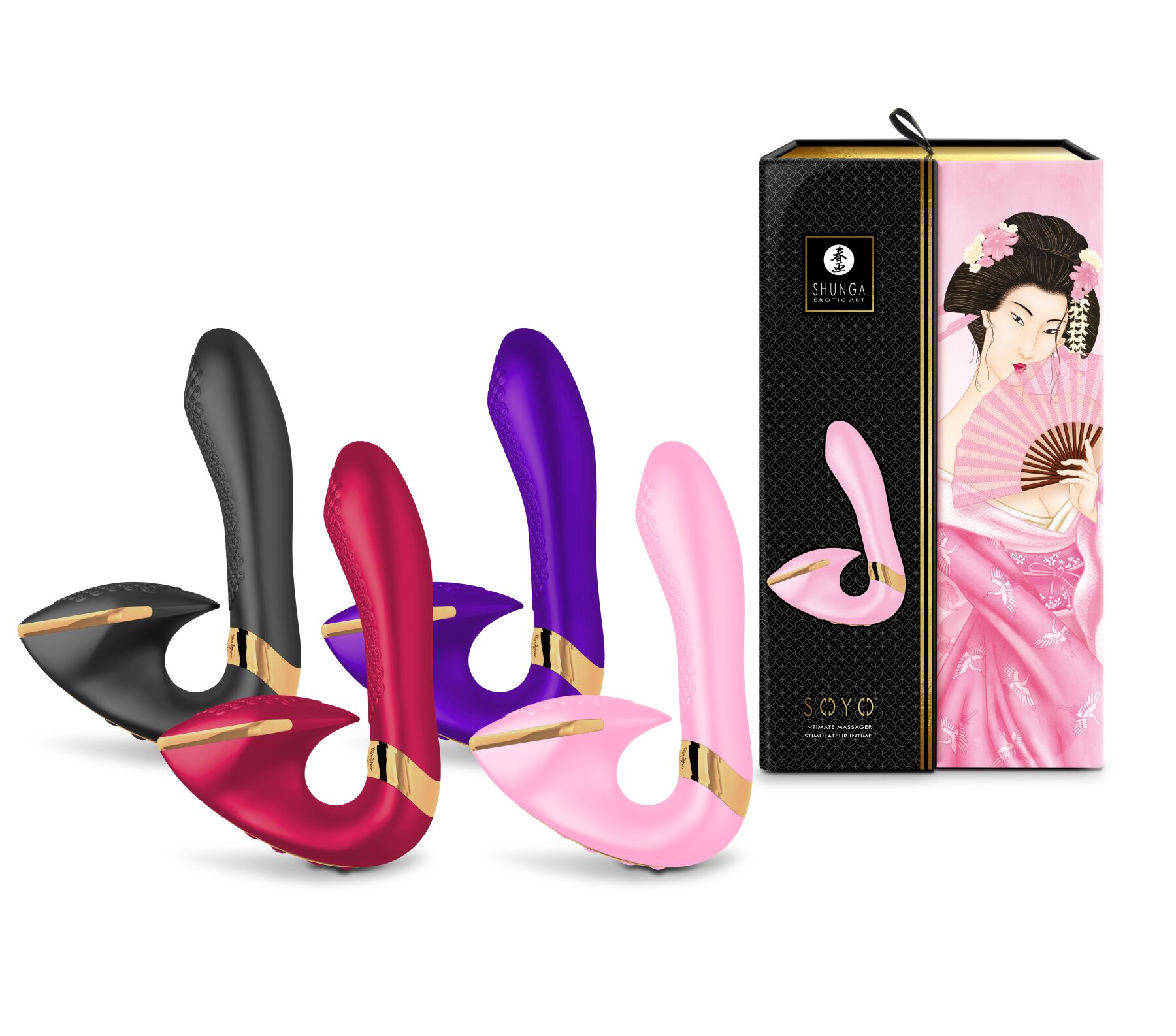Вагинально-клиторальный вибратор Shunga Soyo Light Pink