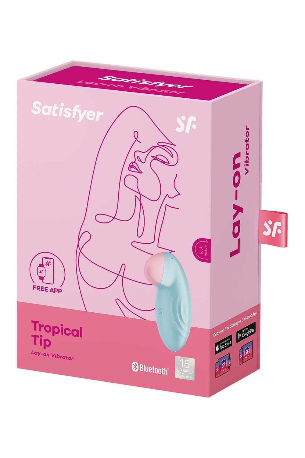 Смарт-вибратор для клитора Satisfyer Tropical Tip Light Blue