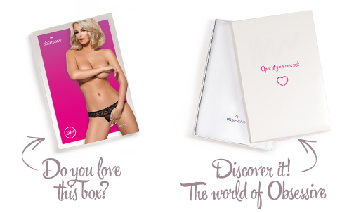 Кружевные танга с доступом Obsessive 837-THC-1 S/M, черные