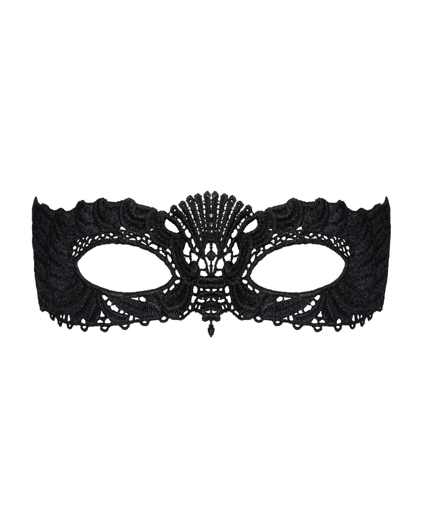 Кружевная маска Obsessive A700 mask, единый размер, черная