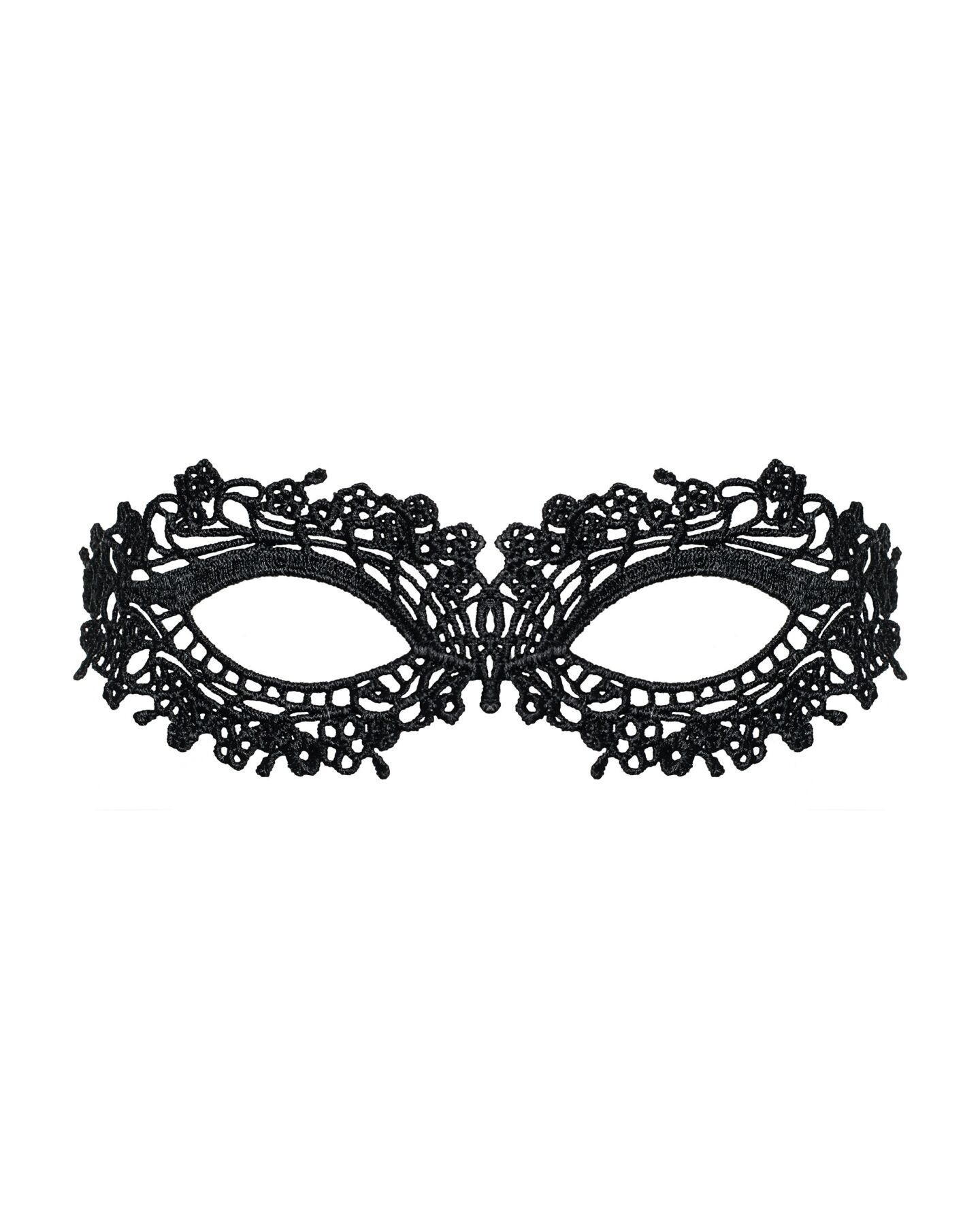 Кружевная маска Obsessive A710 mask, единый размер, черная