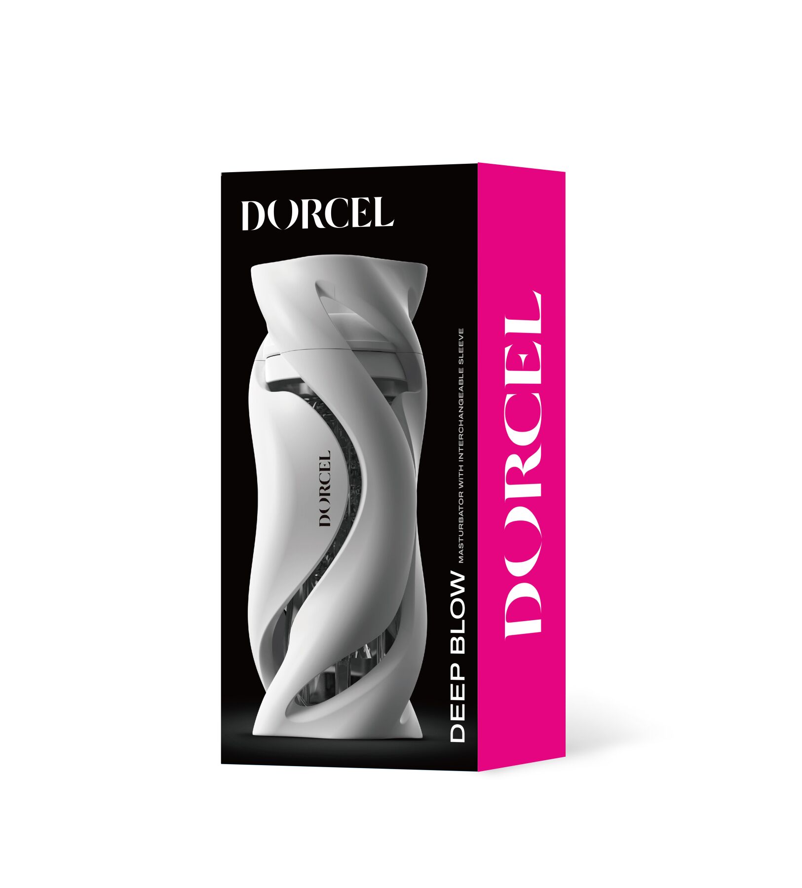 Мастурбатор Dorcel DEEP BLOW WHITE, двойное использование